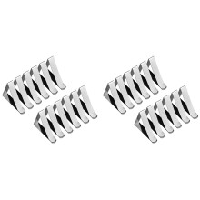 Clip de Mantel de Acero Inoxidable de 24 Piezas, Abrazaderas Ajustables Antideslizantes para Cubierta de Mesa, Soportes de Tela de Mesa para Picnic de