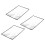 3X Reading Support Sheet Magnifier Magnifying Glass 3-Zoom Black 1