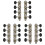 12L12R Mandolin Tuning Pegs Machine Heads String Tuning Pegs for 8 Strings Mandolin Instruments Accessory 1