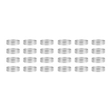 24 Pack Stainless Steel Tart Rings 3 In,Perforated Cake Mousse Ring,Cake Ring Mold,Round Cake Baking Tools