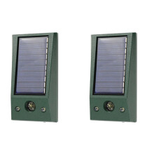 2X Ultrasonic Animal Outdoor Pest Bird Repellent with Motion Strobe and Intruder Alarm