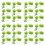 200Pièces Pics Cocktails Bois Vert Palmier Décor Pour Réception 5