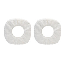 2X Disposable Mop,Washable Durable Replacement Microfiber Pads Dust Push Mop Cloth for Dry and Wet Vacuum Cleaner,White
