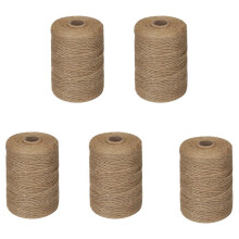 5X 200M / Rolle 2mm Jutegarn Naturdicke Braune Schnur Für Haus Garten Pflanzen Bilderhänger Industrielle Verpackungs Schnur
