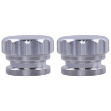 2X 2 Inch 51mm Aluminum Alloy Welded the Filler Neck and Auto Parts Modified Fuel Tank Cap Silver
