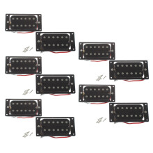 10PCs(5 Set)Black Humbucker Double Coil Electric Guitar Pickups + Frame Screw