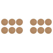 Round Braided Placemats Set of 12 Jute Handmade 7 Inch Heat Resistant Thick Hot Pads Mats Coaster