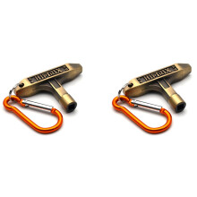 2X Accessoires D'Instruments de Musique Ensemble de Batterie Clé de Réglage de la Peau Crochet Mousqueton Kit