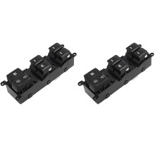 2X Botão Do Interruptor de Controle da Janela Elétrica Do Lado Esquerdo Dianteiro Do Carro para  Rio (4 Portas) 2012-2015 93570-1W155