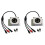 2X Microphone Speaker Device for Security Camera Waterproof for IP Camera Audio Recording Two Way Radio Interphone 2