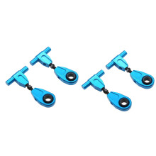 BraçOs de SuspensãO Superior Frontal de Metal 4 Unidades BraçO Oscilante para  TT-02 TT02 TT02T 1/10 PeçAs de AtualizaçãO de Carro RC, Azul