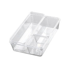 4-Pack Premium Acrylic Drawer Organizer Trays Crack-Resistant, Multi-Use Trays