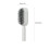 Cushion Hair Brush Self-Cleaning, White, ABS 2
