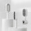 Cushion Hair Brush Self-Cleaning, White, ABS 12