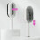Cushion Hair Brush Self-Cleaning, White, ABS 11