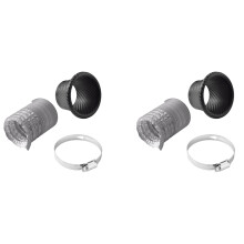 2 Set Turbo Luft Ansaugen Rohr Turbinen Trichter Kit für Die Vordere Stoßstange Des Autos Auto Turbo Luft Ansaugen Rohr Kit Im Kohle Faser Stil