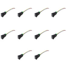 10X 4-Pole 12V Push Button with LED Background Indicator Lights for Fog Lights DRL LED Light Bar(33X22mm)
