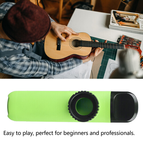 ABS Kazoo Flöte Holzblasinstrument mit Membran, Grün, Kompakte Größe 2
