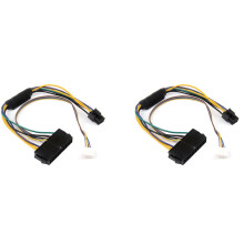 2pièces Câble de Puissance Modulaire 30CM ATX 24Pin 24 Broches Femelle à 6 Broches 6 Broches Mâle 6 Broches Connecteur
