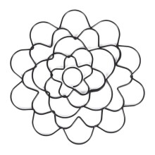 Wire Flower Arranging Tool- Flower Frog, Reusable, Bendable Flower Grid Black 6Inch