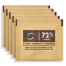 5 Cigar Humidor Packs, 69% TwoWay Humidity Control for Up to 25 Cigars, Compact Size