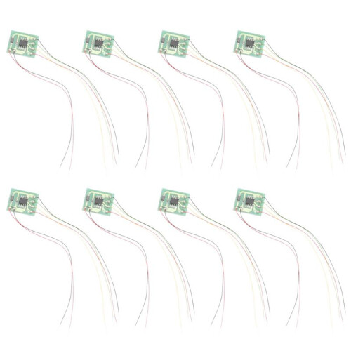 8Pcs DIY Scale Construction Sand Table Model Circuit Board Traffic Light Signal Model HO Scale Train Railway Miniature