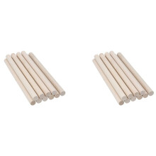 100 Stück Holz DüBel Stangen Unfertige Holz DüBel, Massiv Holz StäBe Zum Basteln, Makramee