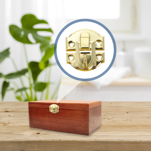 20pcs Retro Hasp Latch Iron Sturdy Locking Wooden Box Tools 2