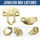 20pcs Retro Hasp Latch Iron Sturdy Locking Wooden Box Tools 4