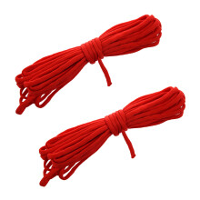 2X 20 Pies Cuerda de Paracaidas Cordon de Nylon Supervivencia del Desierto de 7 Hilos- Rojo