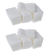 640Pcs Coussins de Coton Rectangulaire Blancs de Demaquillant A Ongles et Nettoyage de Visage