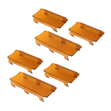 2pcs 20 Inch Amber Snap Lens Cover 6 Inch + 8 Inch for Offroad LED Light Bar ATV SUV 4X4
