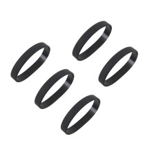 5X Fashion Silicone Rubber Elasticity Wristband Wrist Band Cuff Bracelet Bangle Black