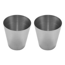 2X 1 Oz 35Ml Edelstahl Wein Trinken Schnapsglaeser Bar Accessoires Tasse