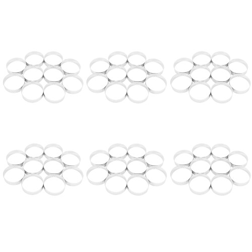 60 Pcs Circular Stainless Steel Tart Ring Tower Pie Cake Mould Baking Tools Perforated Cake Mousse Ring,8cm