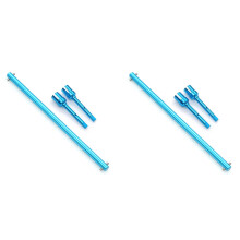 2 set Albero di Trasmissione Centrale Nel Metallo E Set di Giunti 'Elica per  TT-02 TT-02B TT02 TT02B 1/10 ,1