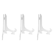 3X Transparent 7 Inch  Display Easel Stand Plate Bowl Picture Frame Photo Pedestal Holder