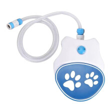 Fontaine à Eau pour Chien à Pédale, Fontaine à Eau pour Chien Facile à Activer - Jouet à Eau pour Chien avec Arroseur