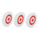 3pcs 25 x 3cm Archery Eva Foam Target Self Healing Bow Moving Hunting Practice White+Red 1