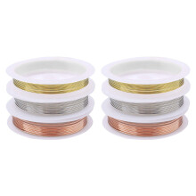 6 Rolls 18 Gauge Jewelry Copper Wire,Tarnish Resistant Jewelry Beading Wire for Jewelry Making Supplies & Crafting