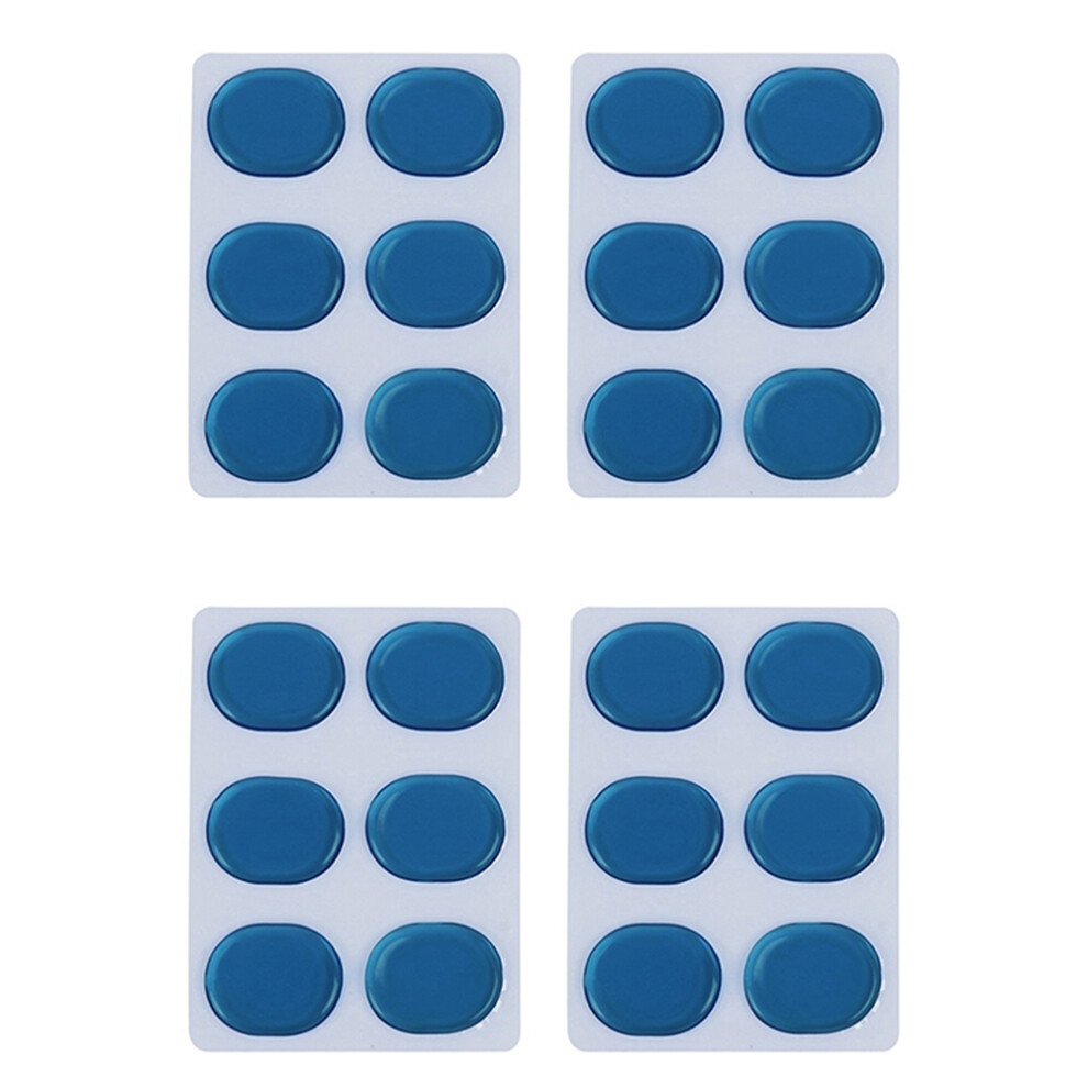24 Pcs/Set Of Drum Kit Muffler Stickers Silica Gel Sticker Drum Dampeners Gel Pads Snare Drum Muffler Mute 6032048584697