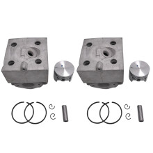 2X 46mm Zylinder Kolben Satz Ist Geeignet für Br340 Br380 Br420 Br400 Sr340 Sr420