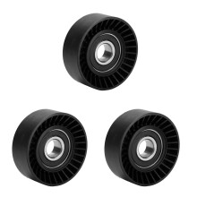 3X Fan Belt Tensioner Pulley V Ribbed Idler for E46 E39 E38 E36 E53 11281433571