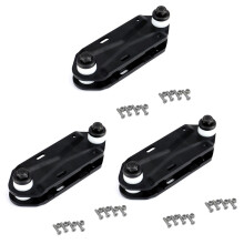 3X Waterborne Rail Adapter Surfskate Truck Passt Auf Jedes Board - Carve & Cruise Wie Ein Surfboard,Rail Adapter,Schwarz