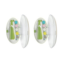 2pcs Nail Polisher Electric Nail Polisher Nursing Nail Clipper Nail Polisher, Without Battery Fruit Green