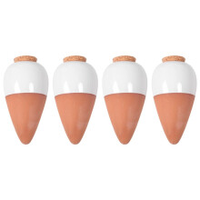 Plantenbewateringsbal, Terracotta Bewateringspin - Gieter met Langzame Afgifte, 16 Ounces - Zelfwater Gevende Spike, 4 Stuks
