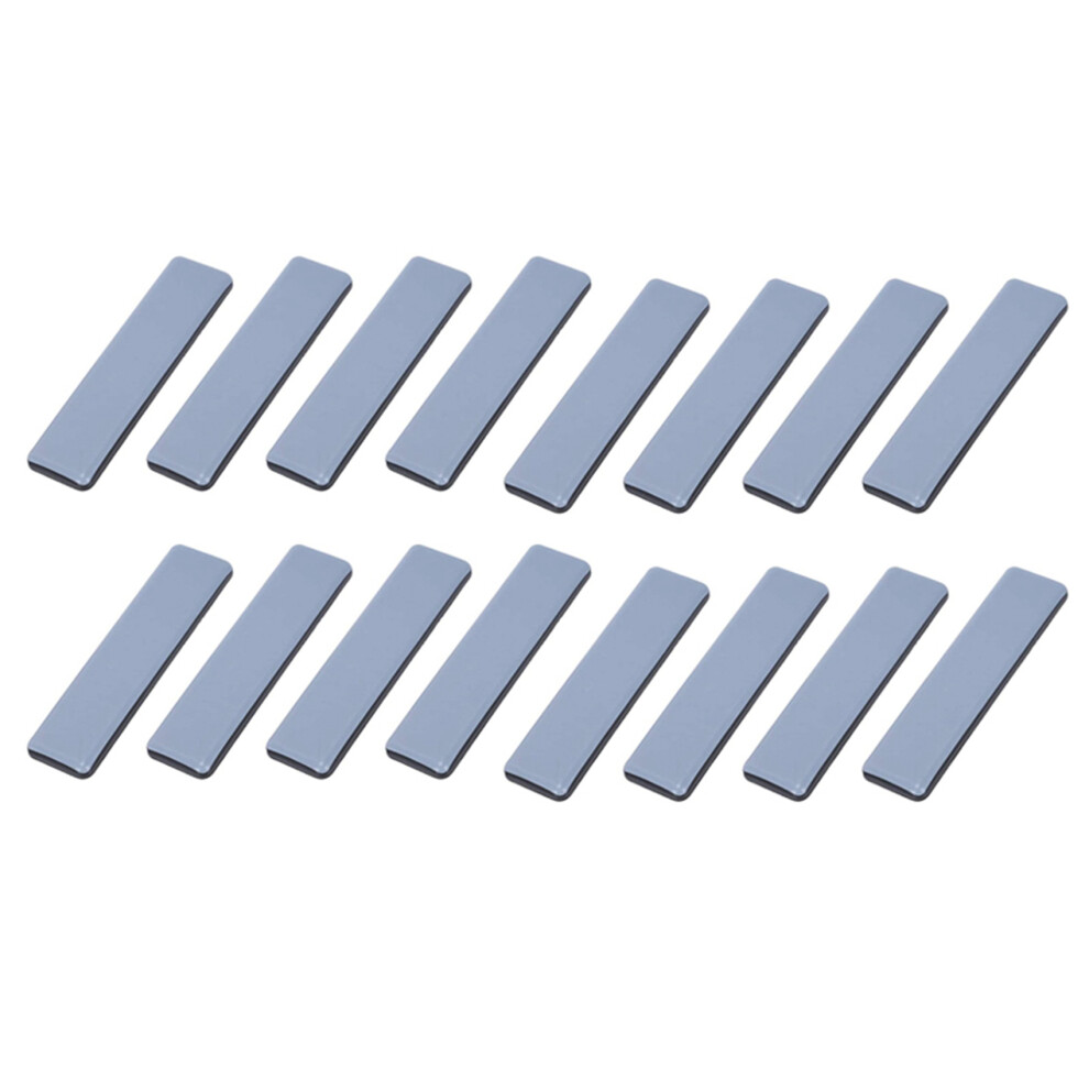 16Pc Furniture Glides Rectangle Furniture Sliders 25Mm X 100Mm Self Adhesive Furniture Moving Sliders 6031929400514