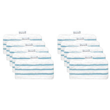 Lot de 10 Tampons en Microfibre Lavables pour Housse de Rechange pour Vadrouille à Vapeur Compatible ûrFSM1616, FSM1630