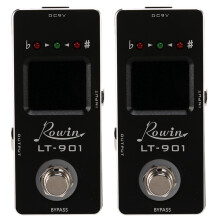 Rowin 2X Lt-901 Guitar Tuner Effect Pedal Chromatic True Bypass Lcd Display Digital Pedal Guitar Parts Accessories