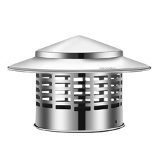 Round Chimney Cap Stainless Steel Tapered Top Chimney Cap with Screen Outside Roof Fireplace Screen Cover B
